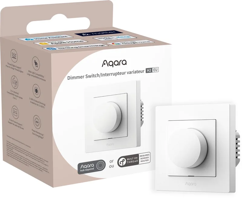 Dimmer Switch H2 EU de Aqara en Blanc – photo produit