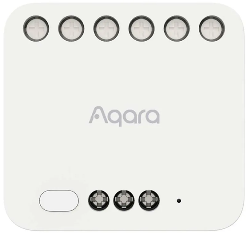 Dual Relay Module T2 slimme inbouwschakelaar 2 kanalen Zigbee Matter van Aqara in Wit – productfoto 1 van 2