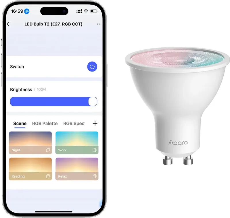 LED Bulb T2 CCT, GU10) by Aqara in Rgb – product photo