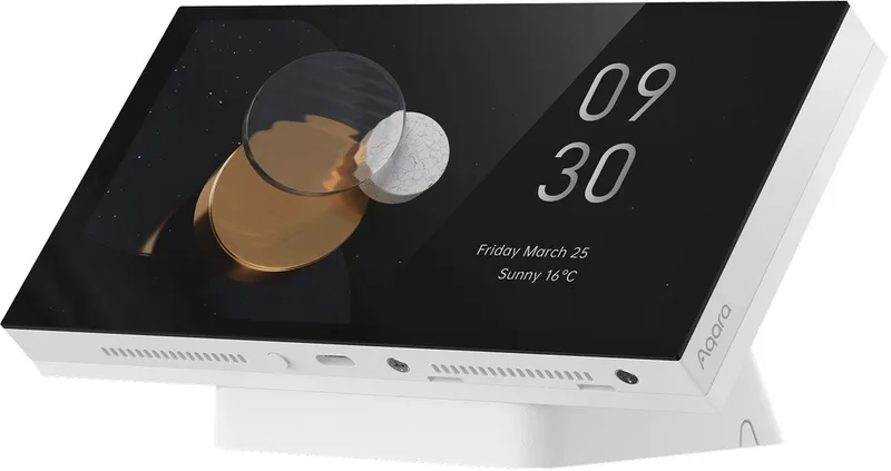 Panel Hub S1 Plus Zigbee hub met Matter bridge en touchscreen - desktop versie - Apple Home & Alexa van Aqara in Wit – productfoto