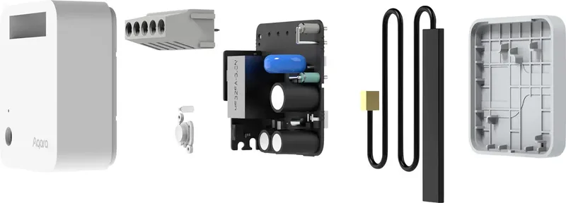Single Switch T1 with Neutral - Zigbee 3.0 - Inbouw schakelaar met actieve energiemeting - beveiliging tegen overbelasting en oververhitting - vereist Nul draad van Aqara in Wit – productfoto 2 van 3