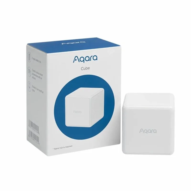 Slimme Cube Controller - Smart Home Bediening - 6-assig Smart Home Afstandsbediening - Zigbee by Aqara in Black, Transparent – product photo