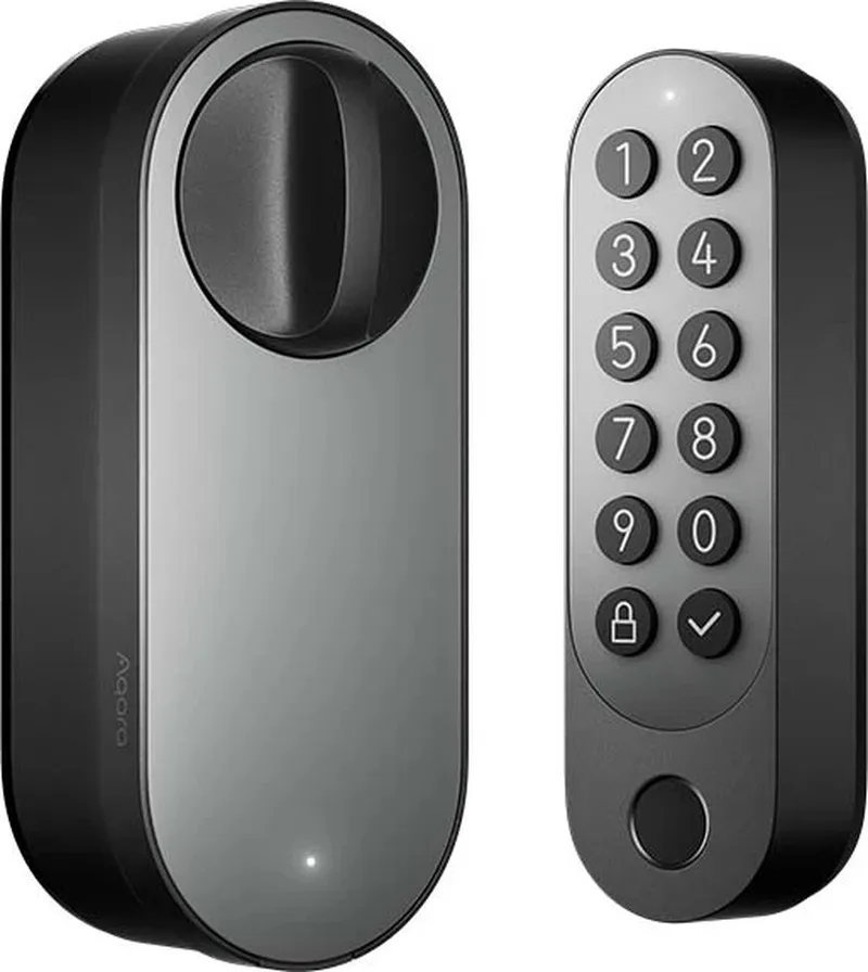 Smart Lock U200 Kit - Slim Deurslot - Vingerafdruk & Pincode - Apple Home Key - Bluetooth & Matter van Aqara in Zwart – productfoto 1 van 3