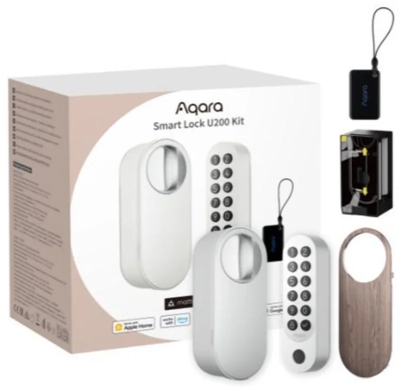 Smart Lock U200 Kit - Slim Deurslot - Vingerafdruk & Pincode - Apple Home Key - Bluetooth & Matter van Aqara in Wit – productfoto 1 van 3