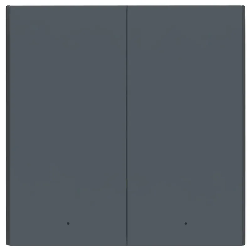 Smart Wall Switch H1 (met NUL, double rocker) - Grey van Aqara in Grijs – productfoto 3 van 3