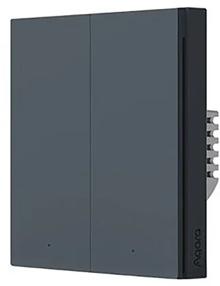 Smart Wall Switch H1 (met NUL, double rocker) - Grey van Aqara in Grijs – productfoto 1 van 3