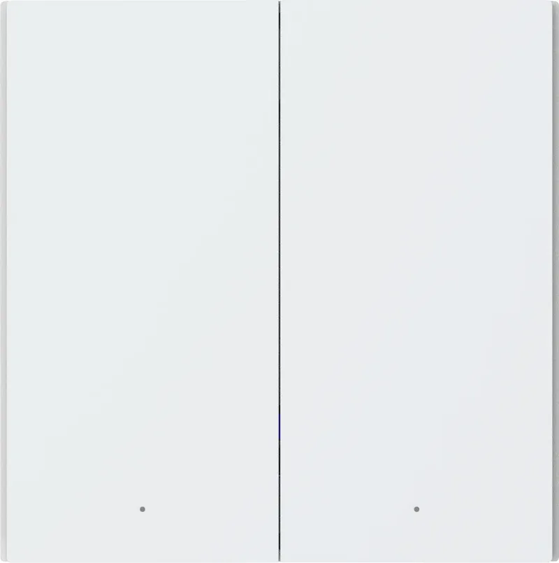 Smart Wall Switch H1 - Met nul draad, dubbele drukker - Zigbee - EU versie van Aqara in Wit – productfoto 3 van 3
