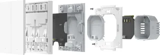 Smart Wall Switch H1 (with neutral, single rocker) - Zigbee 3.0 - enkele schakelaar - één knop - met Nuldraad de Aqara en Blanc – photo produit 2 sur 3