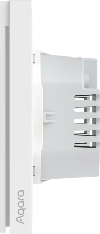 Smart Wall Switch H1 (with neutral, single rocker) - Zigbee 3.0 - enkele schakelaar - één knop - met Nuldraad de Aqara en Blanc – photo produit 3 sur 3