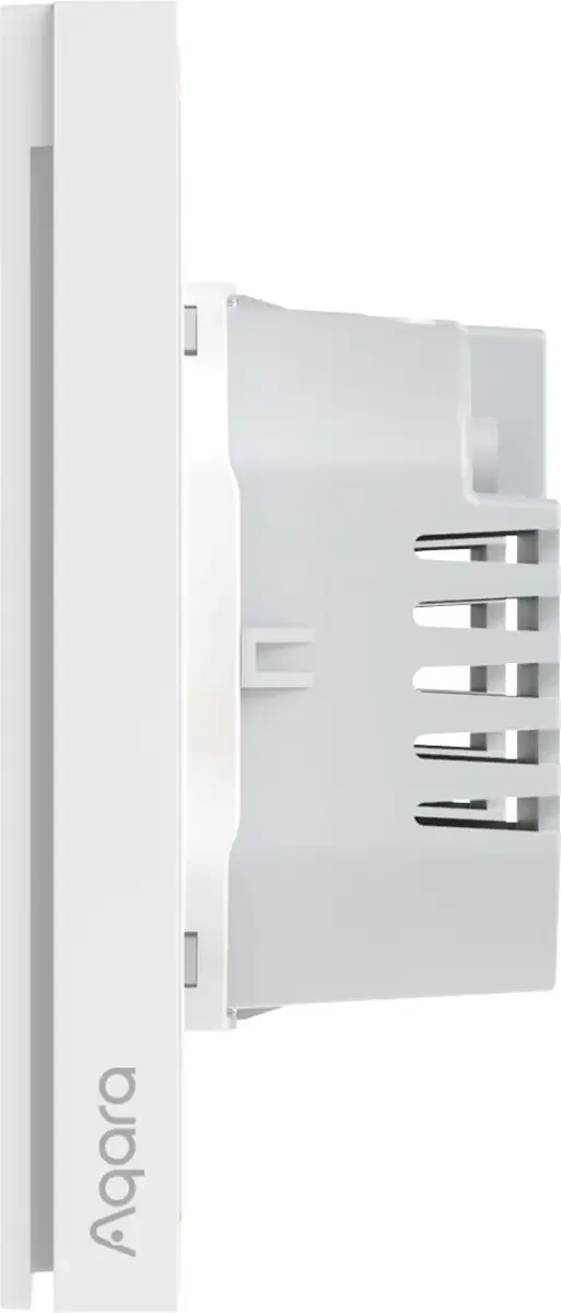 Smart Wall Switch H1 (with neutral, single rocker) - Zigbee 3.0 - enkele schakelaar - één knop - met Nuldraad de Aqara en Blanc – photo produit 3 sur 3