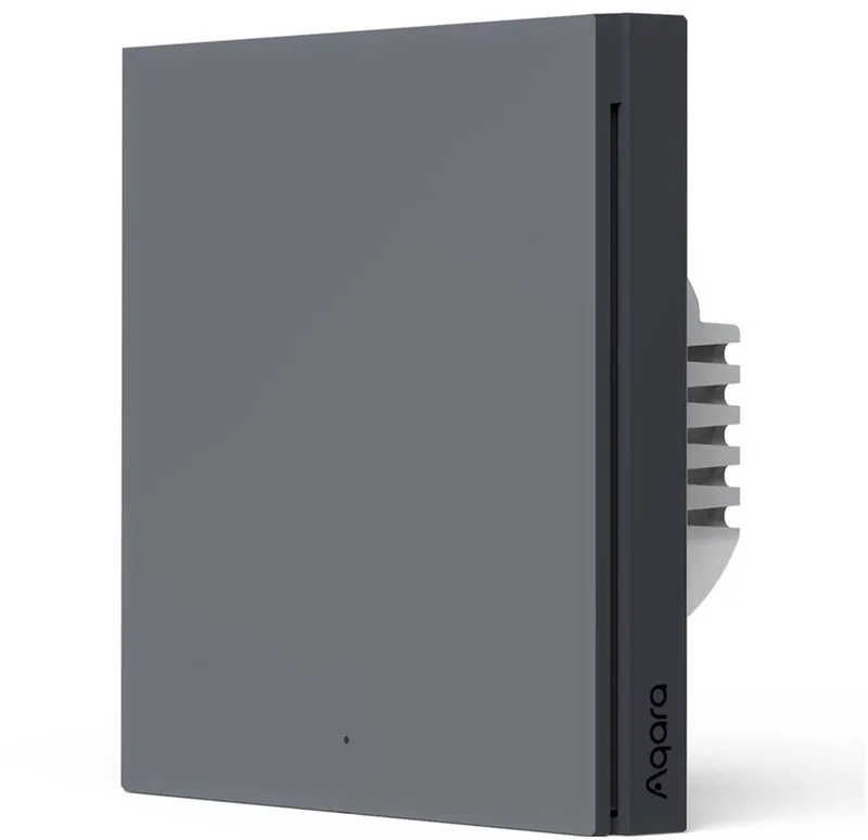 Smart Wall Switch H1 (zonder NUL, single rocker) - Grey van Aqara in Grijs – productfoto