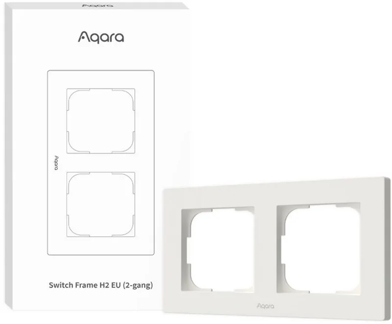 Switch Frame H2 EU 2-gang (White) de Aqara en Blanc – photo produit