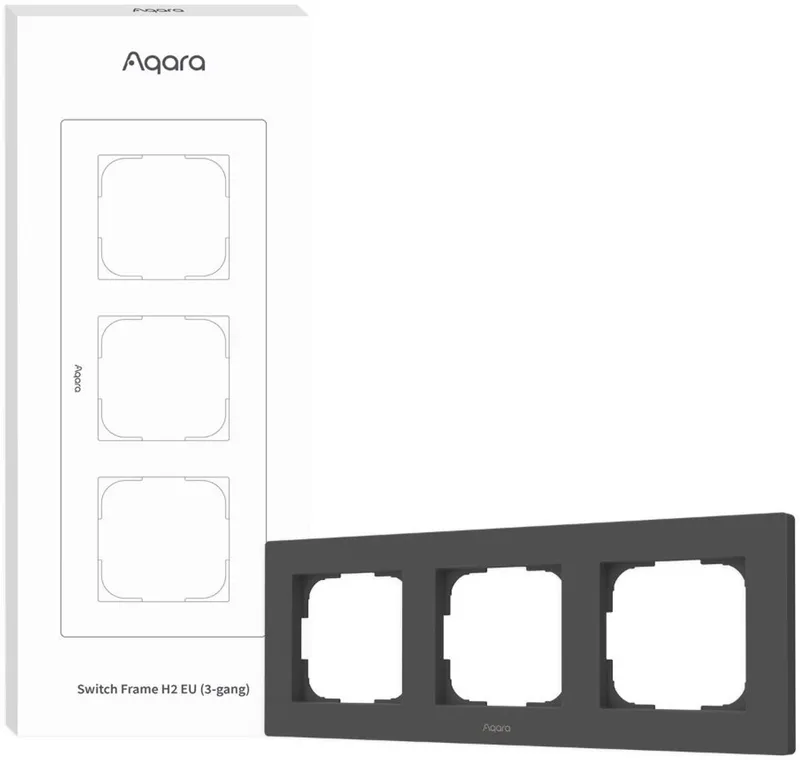 Switch Frame H2 EU 3-gang (Grey) von Aqara in Grau – Produktfoto