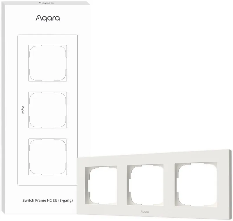 Switch Frame H2 EU 3-gang (White) de Aqara en Blanc – photo produit