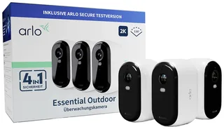 Essential 2K draadloze beveiligingscamera voor buiten - 3 IP-Camera's fra Arlo i Hvid – produktbillede 2 af 2