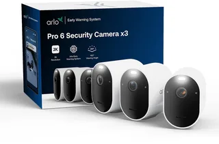 Pro 6 2K+ beveiligingscamera - 3 IP-Camera's von Arlo in Weiß – Produktfoto 1 von 2