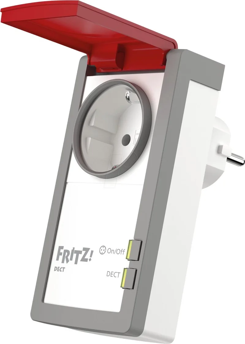 FRITZ!DECT 210 - Slimme stekker/ Nederlands stopcontact / Randaarde / binnen en buiten von AVM in Weiß – Produktfoto