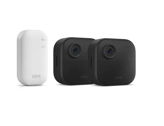 IP-Überwachungskamera Kamera Outdoor 4 Sicherheitskamera 2-Kamera-System Überwachungskamera (Innenbereich, Außenbereich, Set, Set, inkl. Sync Modul Core, integriertes Mikrofon)