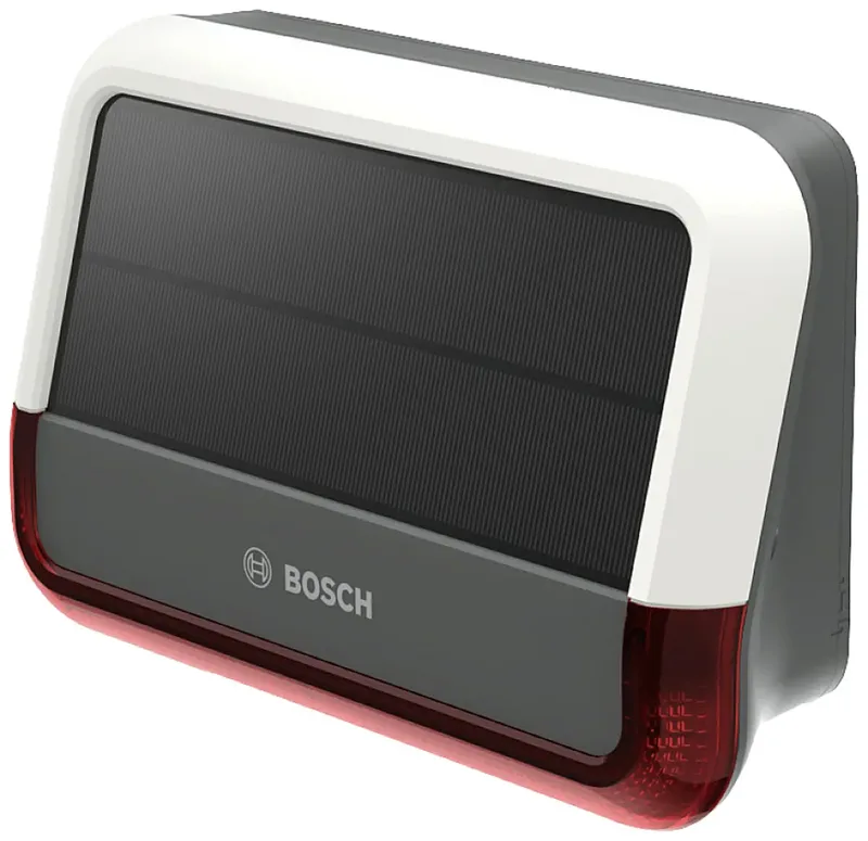 8750001471 Bosch Smart Home Funk-Sirene, Funk-Sirene mit Signalleuchte, Sirene mit Signalleuchte, Sirene, Solar-Außenblitzsirene van Bosch Smart Home – productfoto