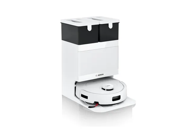 Saugroboter mit Wischfunktion Spotless 2 BCR2S1B/BCR2S1W, 25.000 Pa Saugkraft, beutellos, Selbstreinigung, Nass-Trocken-Servicestation, rotierende Pads