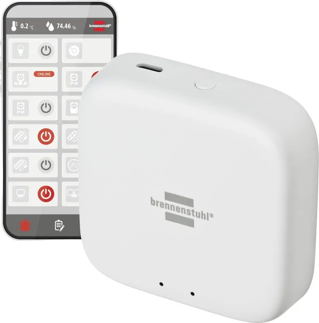 brennenstuhlÂ®Connect Zigbee Gateway GWY CZ 01 (ZigBee bridge voor het aansturen van ZigBee Smart Home apparaten van brennenstuhl)