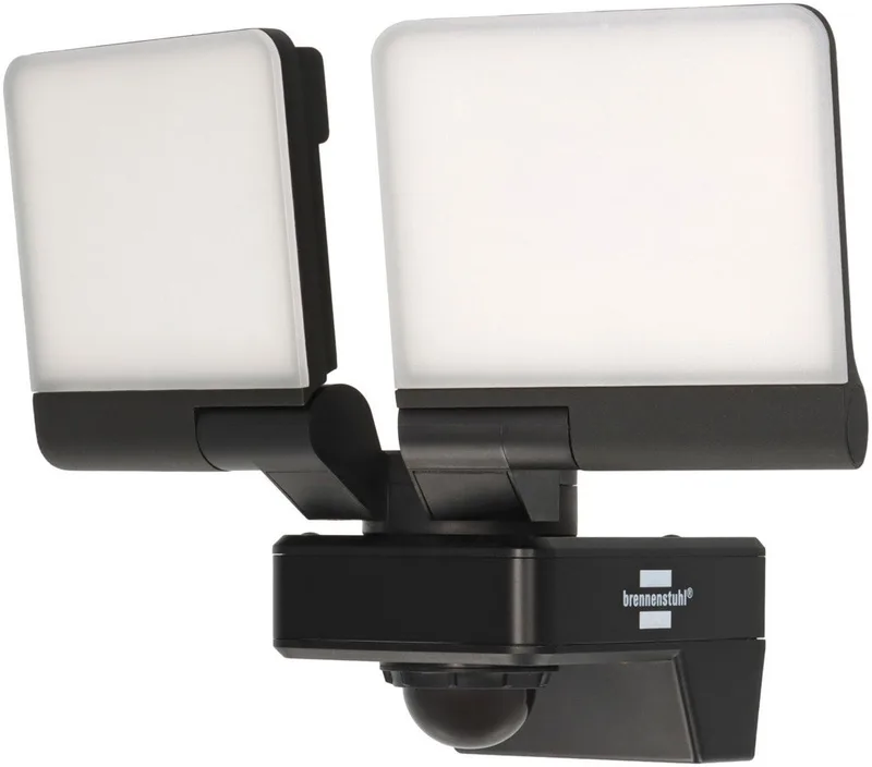 LED WiFi Strahler mit Infrarot-Bewegungsmelder WFD 3051 P 4300 lm Smarte Lampe by Brennenstuhl in Black – product photo