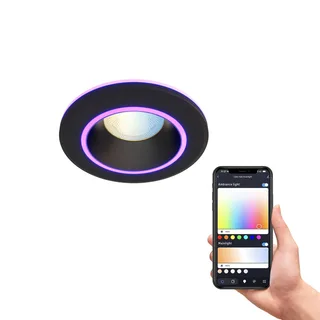 Smart Halo Einbau-Downlight CCT RGB schwarz von Calex in Schwarz – Produktfoto 2 von 3