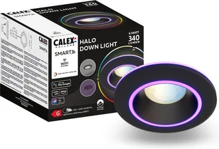 Smart Halo Einbau-Downlight CCT RGB schwarz von Calex in Schwarz – Produktfoto 1 von 3