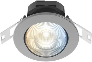 Slimme Inbouwspot - Smart LED Downlight Dimbaar - Kantelbaar - Warm Wit Licht - Grijs van Calex in Brushed Steel – productfoto 1 van 2
