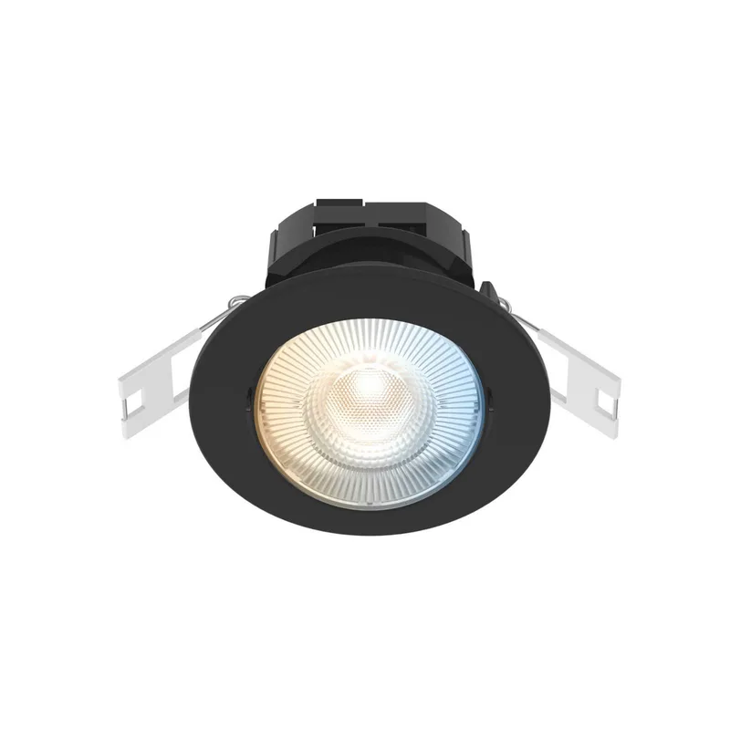 Slimme Inbouwspot - Smart LED Downlight Dimbaar - Kantelbaar - Warm Wit Licht van Calex in Zwart – productfoto 2 van 2