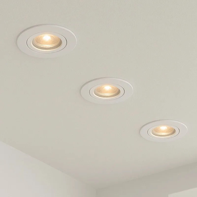 Slimme Inbouwspot - Smart LED Downlight Dimbaar - Kantelbaar - Warm Wit Licht - Wit von Calex in Weiß – Produktfoto