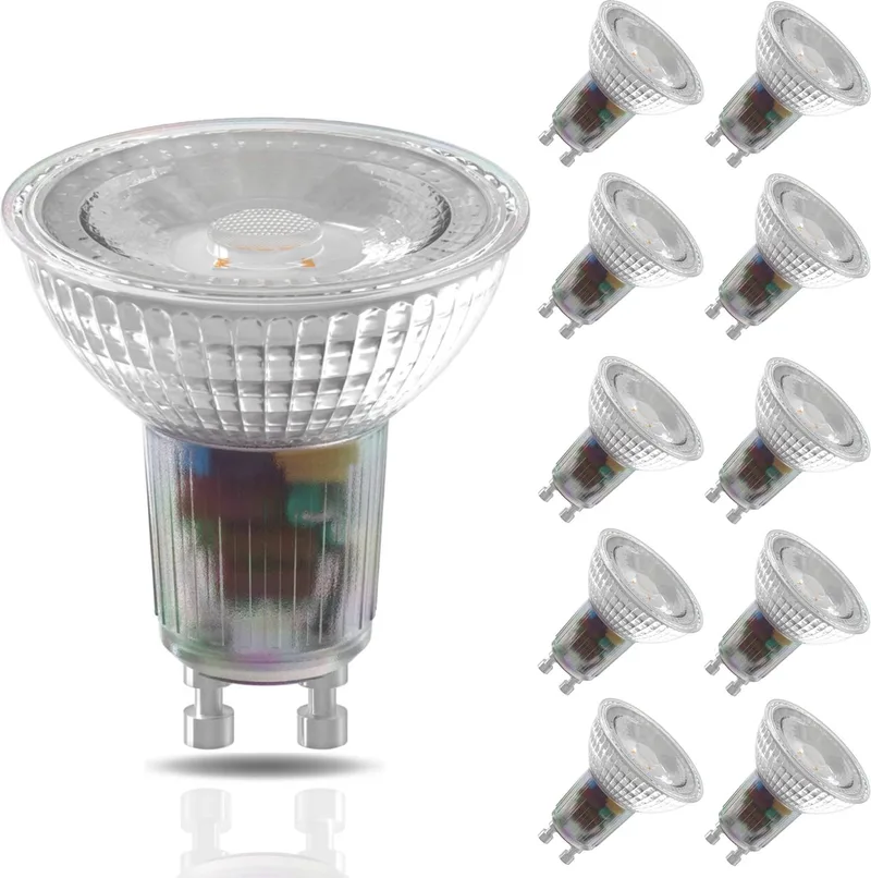 Slimme Lamp - Set van 10 stuks - Wifi LED Verlichting - GU10 Smart Lamp - Dimbaar - Warm Wit licht - 4.9W by Calex – product photo