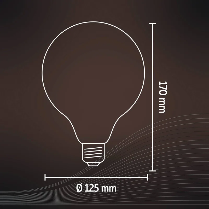 Smart E27 G125 7W LED gloeidraad 806lm fra Calex i Guld – produktbillede 2 af 4