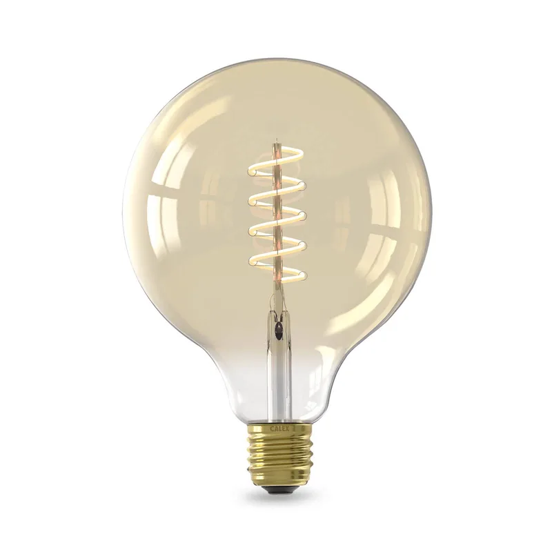 Smart LED E27 7W G125 1800 - 3000 K Gloeilamp by Calex in Gold – product photo