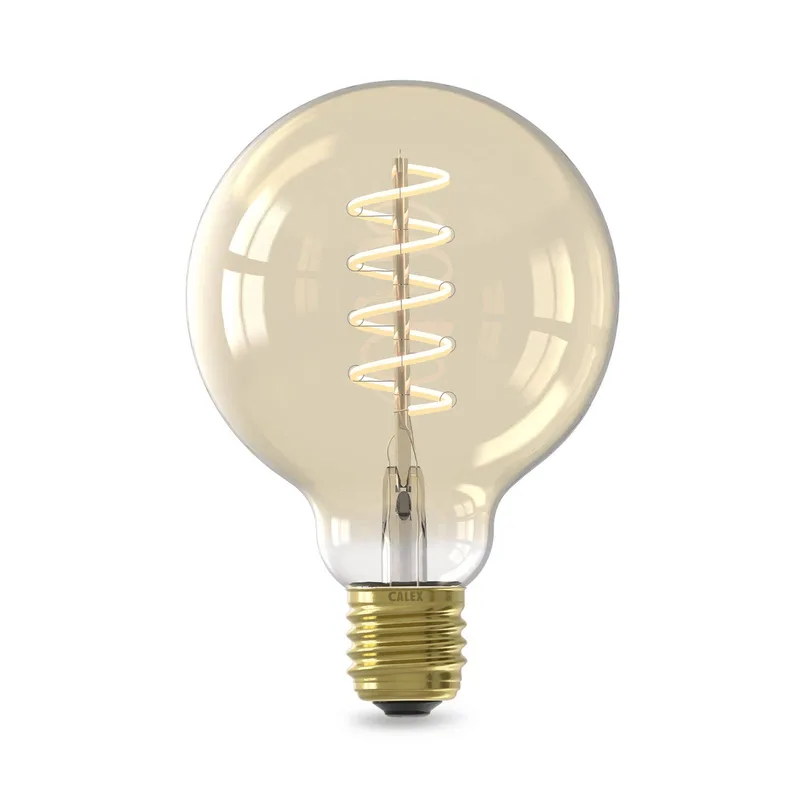 Smart LED E27 7W G95 1800 - 3000 K Gloeilamp by Calex in Gold – product photo