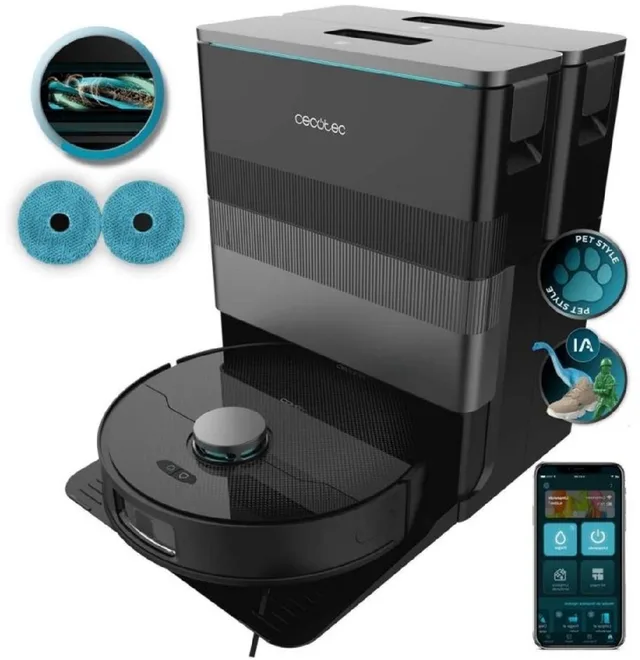 Conga X70 – Robotstofzuiger en dweil – Laser AI – 15.000 Pa