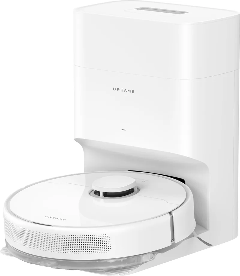 D10 Plus 2nd Gen - Robotstofzuiger met Dweilfunctie - LiDAR navigatie - Voice Control - Geschikt voor huisdierharen by Dreame in White – product photo