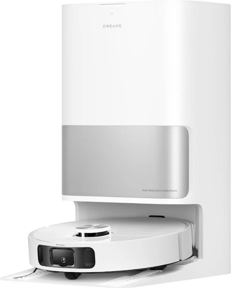 L10s Ultra Gen 2 - Robotstofzuiger en dweilcombinatie - Automatisch basisstation (75 dagen handsfree) - 10.000 Pa Vormax-zuigkracht - MopExtend RoboSwing randreiniging - DuoScrub en 10,5 mm dweiltilhoogte - App-bediening - Voor huisdierenhaar fra Dreame i Hvid – produktbillede