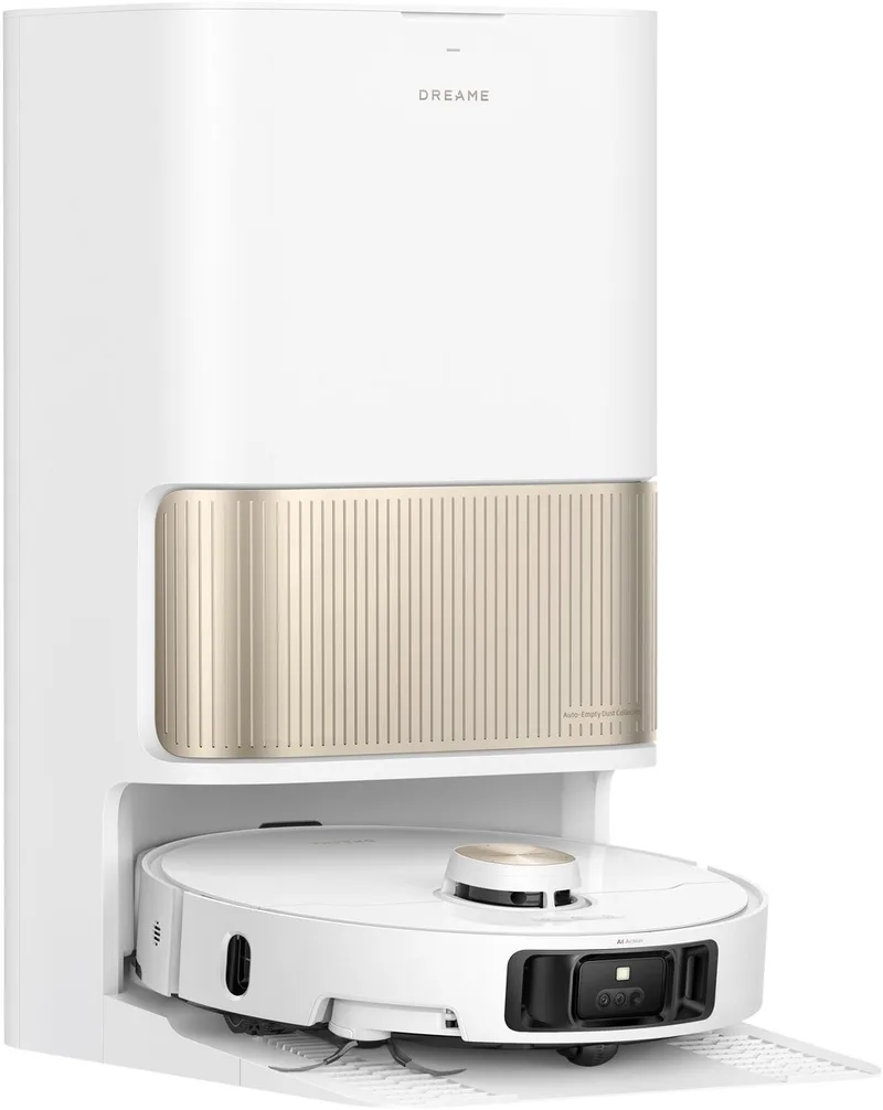 L40s Pro Ultra Robotstofzuiger met Dweilfunctie - Automatisch Leegsysteem en Zelfreinigende Dweil - 19.000 Pa Zuigkracht - AI Navigatie - Smart Docking - Geschikt voor Huisdierharen van Dreame in Wit – productfoto