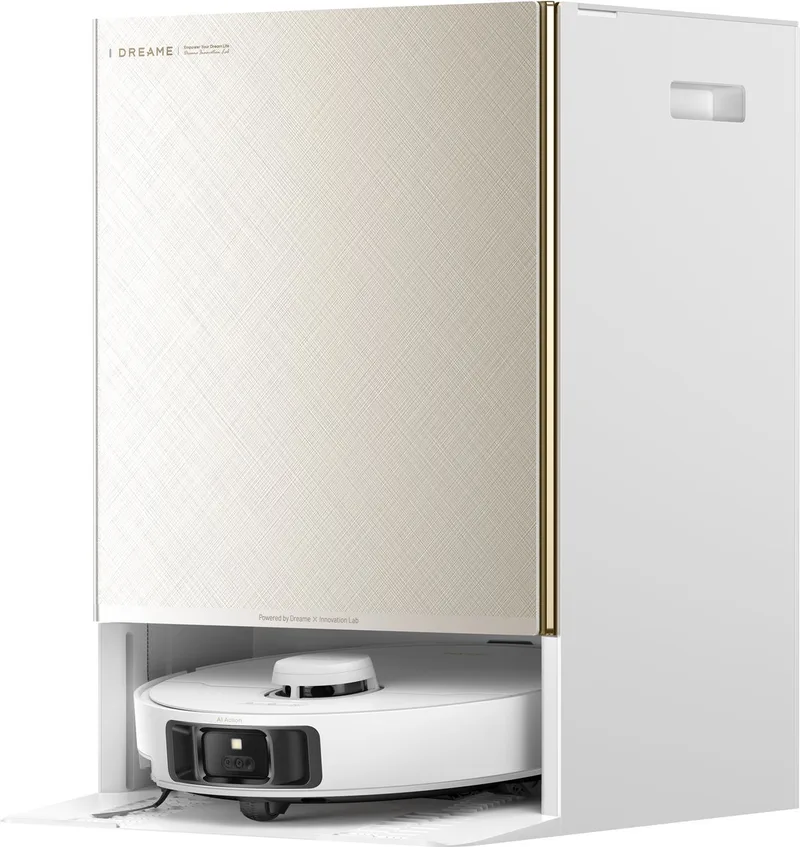 Matrix 10 Pro | Robotstofzuiger | 30.000Pa | 100°C Zelfreinigende dweil | 3 Schoonmaakmiddelen | Automatische dweilwissel | Anti-klit borstel huisdieren | Automatisch legen | Zelfreinigend station | Spraakbediening | Grote tank van Dreame in Wit – productfoto