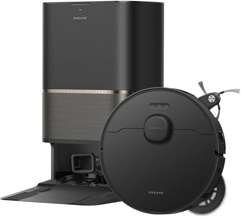 Robotstofzuiger L50s Pro Ultra - Robotstofzuiger met dweilfunctie - Automatisch Leegstation - 30.000 Pa zuigkracht - Geschikt voor huisdierharen - DryBoard van Dreame in Zwart – productfoto