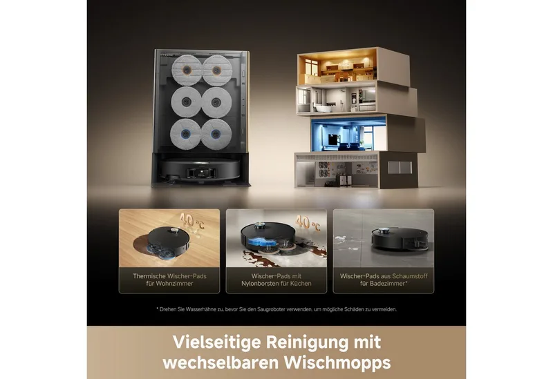 Robotstofzuiger MatriX 10 Ultra Black van Dreame – productfoto 3 van 4