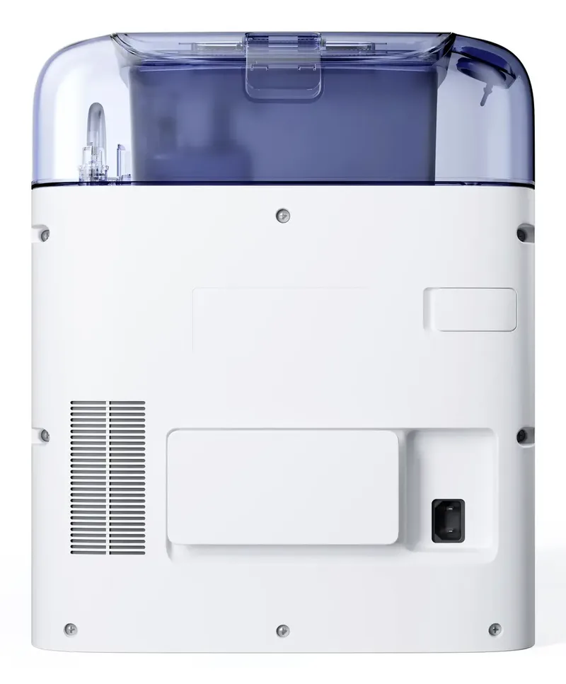 DEEBOT Mini Blauw - compacte Robotstofzuiger - 9.000 Pa zuigkracht- Zelfreinigende Robotstofzuiger met Warmwater – Dweilsysteem - Automatisch Leegstation - Geschikt voor dierenharen van Ecovacs in Wit met Blauw – productfoto 2 van 2