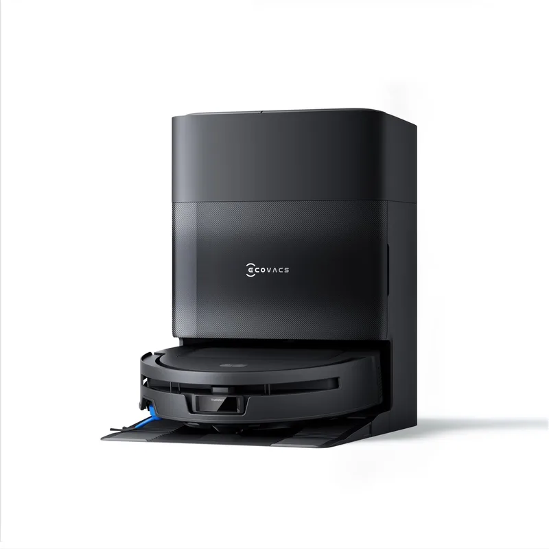 DEEBOT T90 Max Pro OMNI Care kit editie – Robotstofzuiger met dweilfunctie - Inclusief extra accessoires – 40.000 Pa – ZeroTangle – 3.0 TruEdge de Ecovacs en Noir, Gris foncé – photo produit
