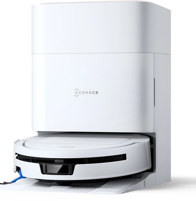 Deebot T90 Max Pro Omni – Robotstofzuiger Met Dweilfunctie – 40.000 Pa – 9,5 cm Ultradun – ZeroTangle 4.0 Anti-klit – Omni-Station de Ecovacs en Blanc – photo produit