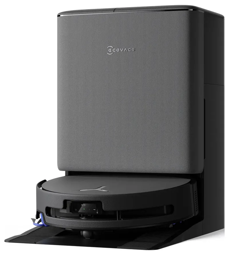 DEEBOT T90 PRO OMNI BLACK EU - Robotstofzuiger - 30.000Pa - Charge PowerBoost - OZMO Roller 3.0 - ZeroTangle 4.0 - reiniging met warm water bij 75 °C - IA YIKO agent - automatisch legen van Ecovacs in Zwart – productfoto 2 van 2