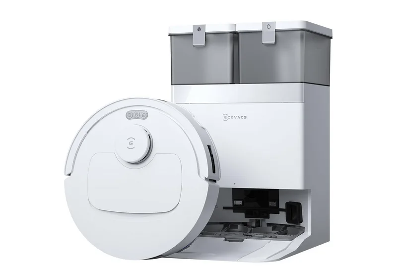 Saugroboter DEEBOT T30e Omni Saugroboter mit Wischfunktion, 25.000 Pa, 35 W, All-in-One-Station, OZMO Turbo 2.0 Wischen, ZeroTangle 3.0 Anti-Verheddern, TrueMapping 2.0 by Ecovacs in White – product photo