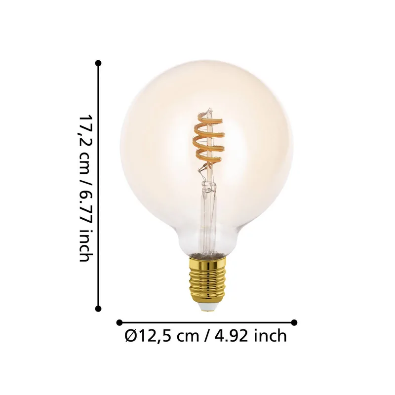 connect-z E27 G125 LED bol 5,5W 400lm CCT von EGLO connect in Amber – Produktfoto 3 von 5