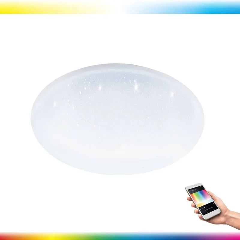 Eglo 33459 LED plafondlamp Crosslink TOTARI-C H:6,5cm Ø:40cm dimbaar 2700-6500K met Connect functie van EGLO connect in Wit – productfoto
