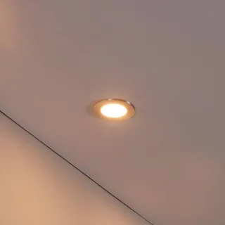 Fueva-C LED inbouwspot 8,6cm, set van 3 van EGLO connect in Mat nikkel – productfoto 1 van 5